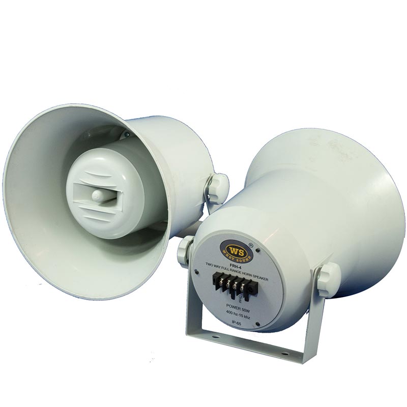 WESTSOUND%20FRH-4%2010%20CM%2040%20WATT%20IP65%20TRAFOSUZ%20PLASTİK%20HORN%20HOPARLÖR