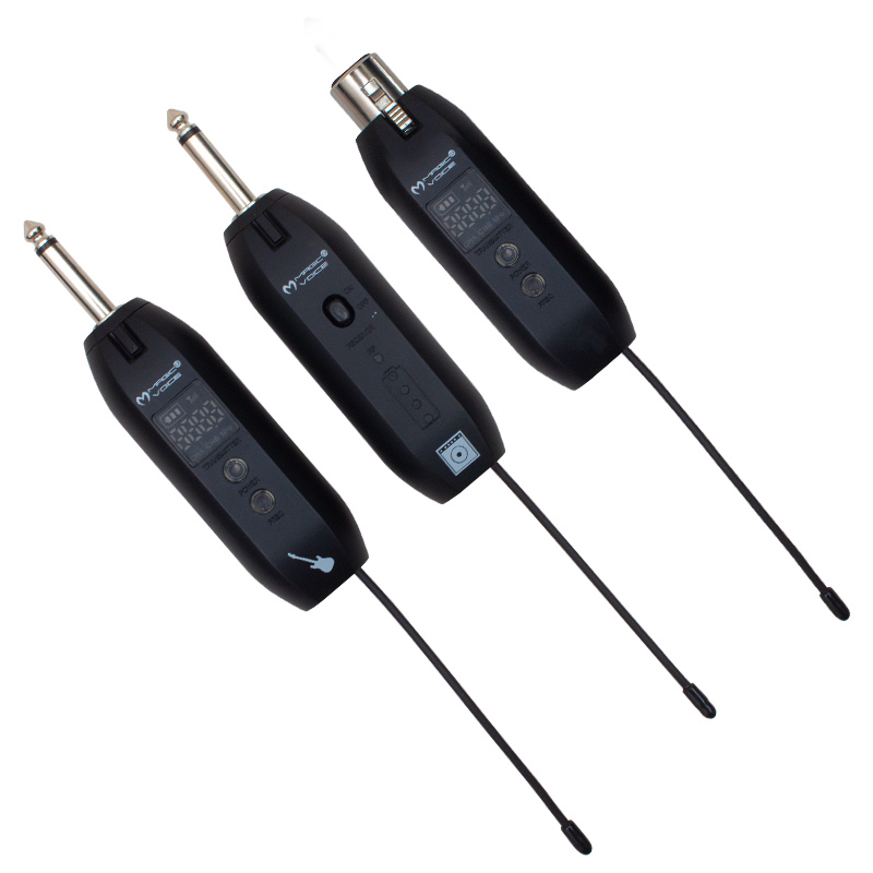 MAGICVOICE%20MV-19594%20UHF%20GİTAR%20TİP%20KABLOSUZ%20MİKROFON%20ÜÇLÜ%20SET%20(MİKROFON%20XLRLİ)