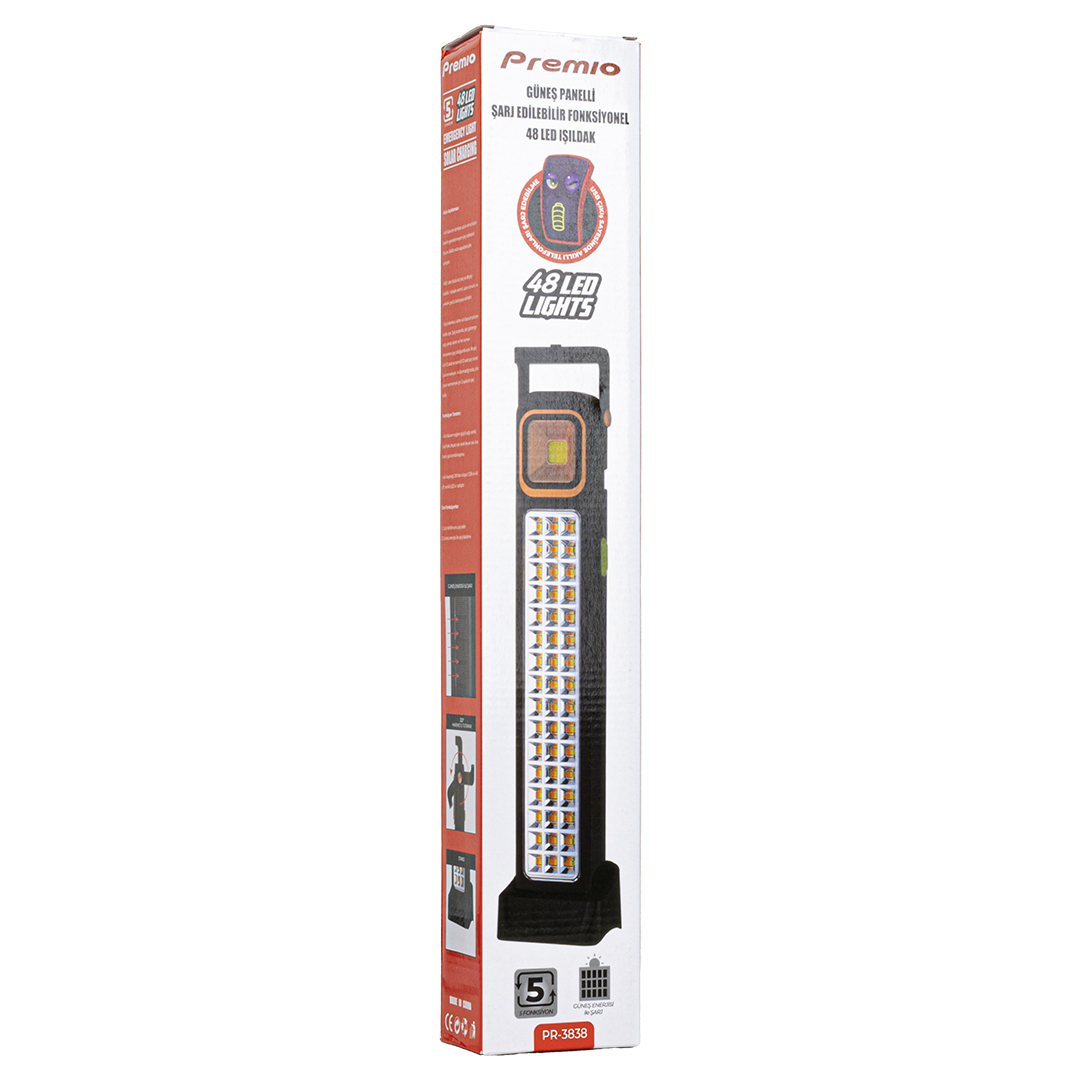 POWERMASTER%20KS-848%202%20WATT%20COB%20LED%20+%2048%20LEDLİ%20SOLAR%20ŞARJLI%20IŞILDAK