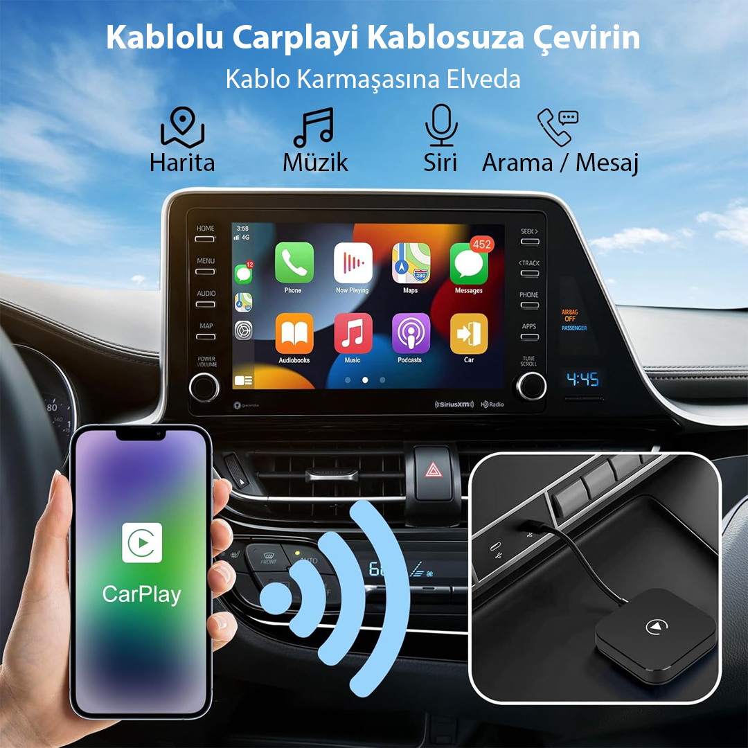 POWERMASTER%20PM-24923%20KABLOSUZ%20CAR%20PLAY%20İPHONE%20IOS%205GHZ%20AUTO%20CONNECT%20(KABLOLU%20CARPLAY%20TO%20KABLOSUZ%20ÇEVİRİCİ)