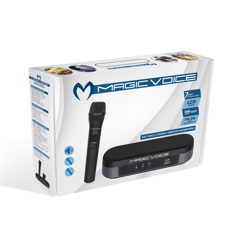 MAGICVOICE%20MV-3811%20VHF%20EL%20TİPİ%20TELSİZ%20MİKROFON